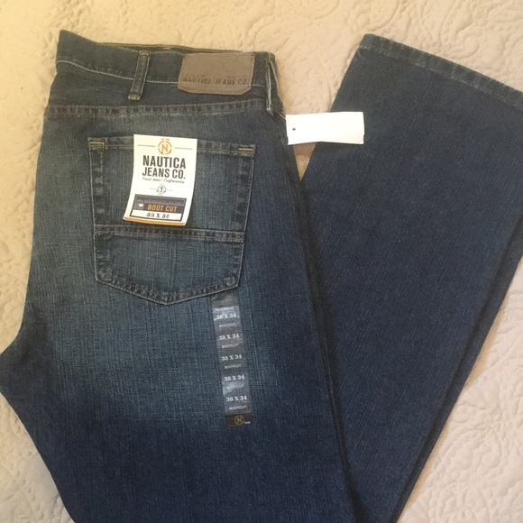 NWT Nautica Boot Cut Jeans size 38X34 